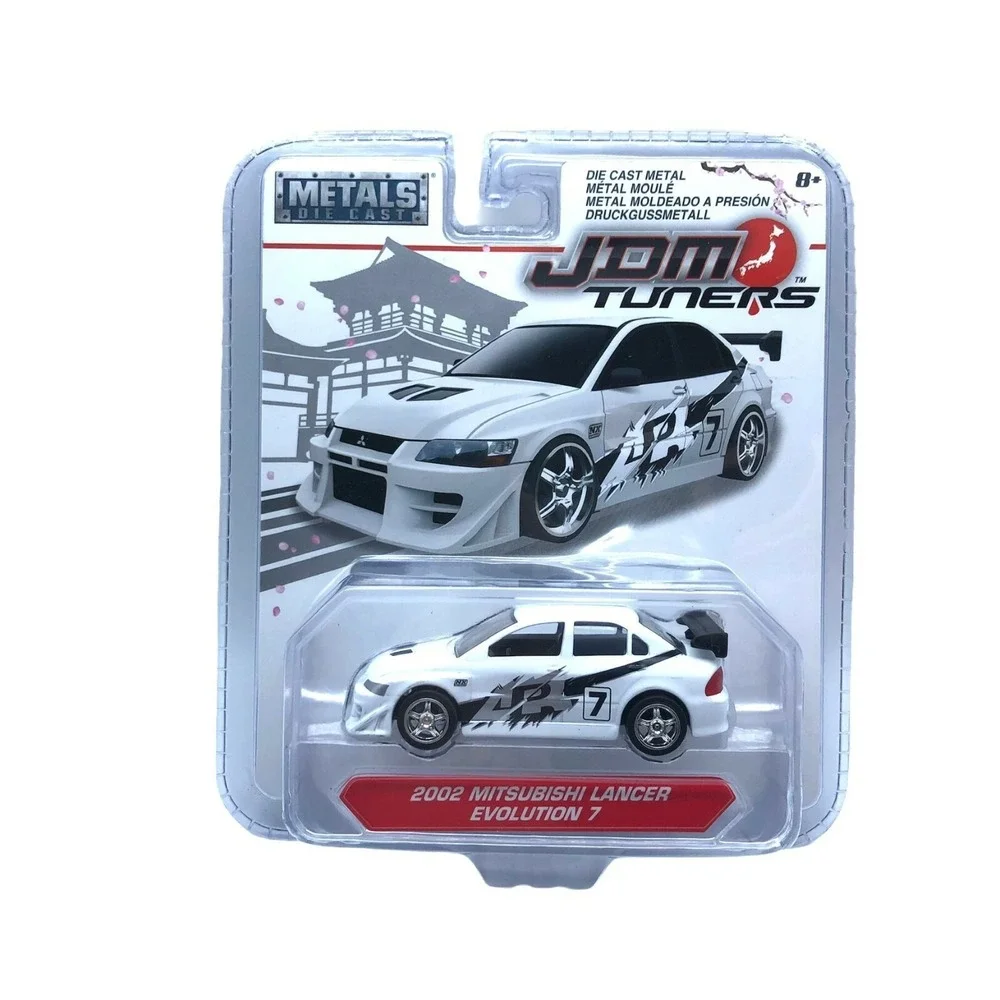Jada JDM Tuners 2002 '02 Mitsubishi‎ Lancer Evolution 7 Car White Diecast 1/64